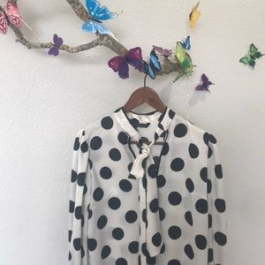 Zara polka dot Blouse